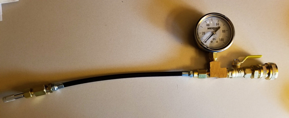 LOOP FILL TOOL PRESSURE GAUGE WITH NEEDLE FOR PETE PORT GARDEN HOSE Loop Gooser