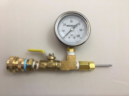 LOOP FILL TOOL PRESSURE GAUGE WITH NEEDLE FOR PT PETE PORT GARDEN HOSE